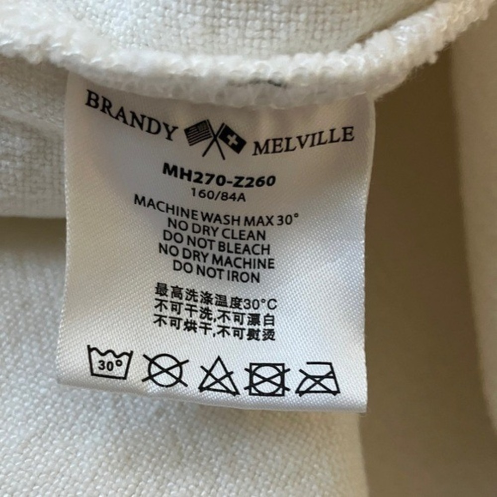 Brandy Melville White Viscose Linen Blend Straight Leg Pants MH270-Z260 Womens - Picture 4 of 6